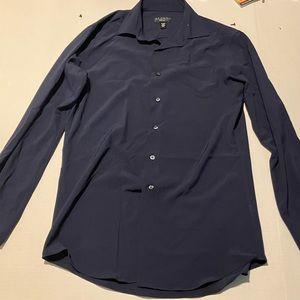 Dark Blue Alfani Polyester Shirt